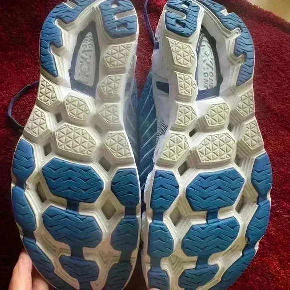 Mens Sz 9 HOKA Vanquish 3 Road Running Shoes - Medieval Blue / Blue - Picture 8 of 9